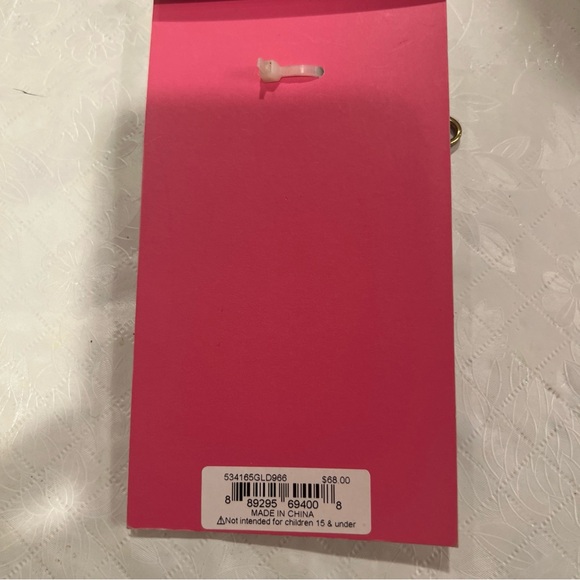 Betsey Johnson Butterfly Bag Charm Crystal Accents NWT Burnished Gold Tone Boho - Picture 5 of 8